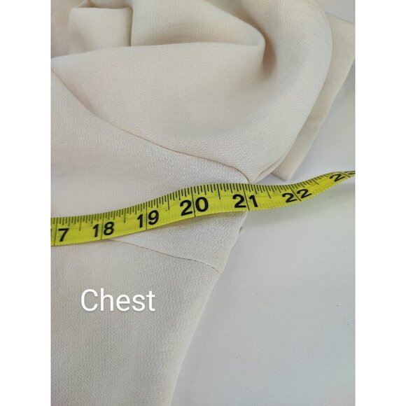 Zara Beige 100% Polyester Midi Dress Size XL - Picture 10 of 14